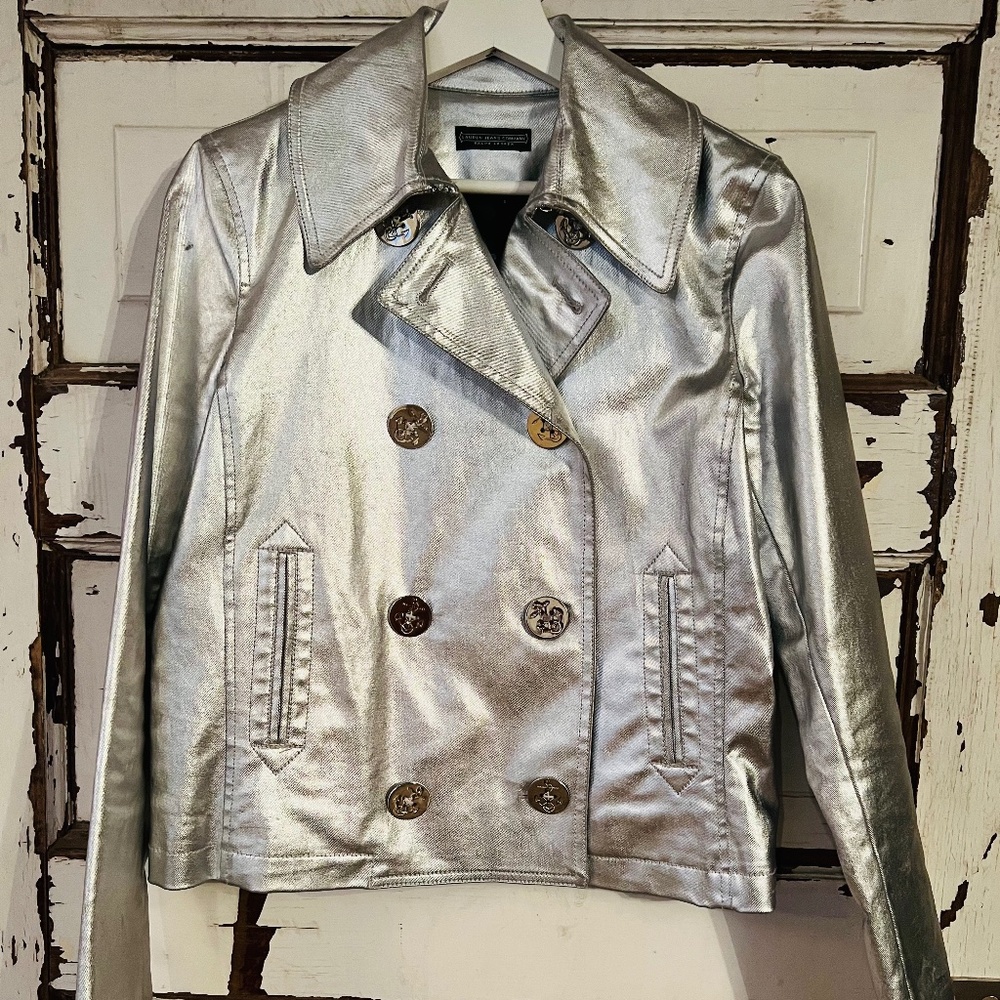 Ralph Lauren Silver Trench Coat